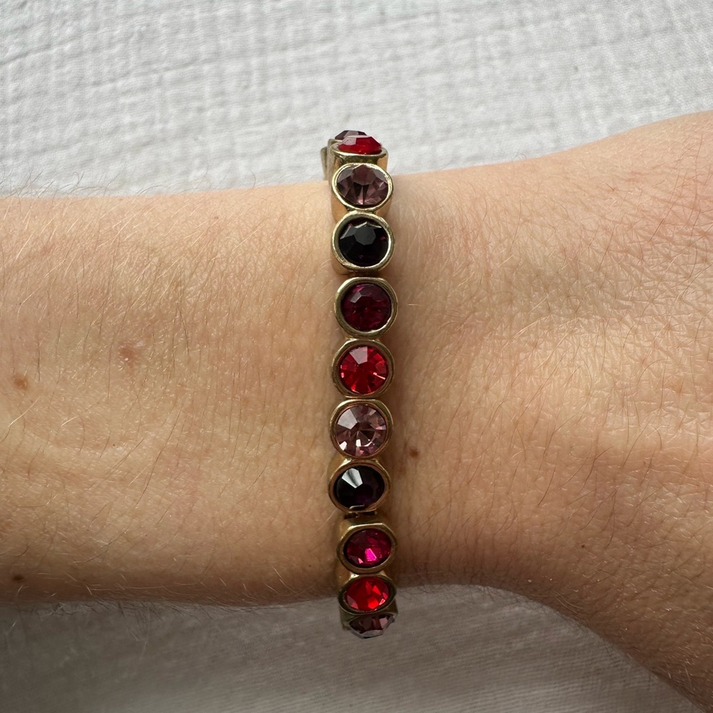 Elegant Gold, Pink, Purple and Red Bracelet from Macys